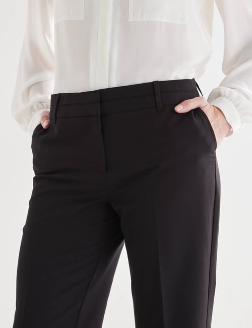 Oliver Black Two-Way-Stretch Classic Pant, Regular-Length, Black product photo View 04 L