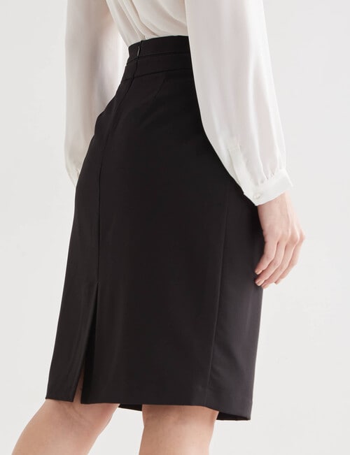 Oliver Black 2-Way Stretch Pencil Skirt, Black product photo View 02 L