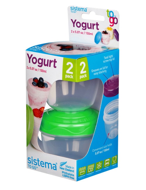 Sistema To Go Yoghurt Pods, Set-of-2, 150ml, Assorted Colours product photo View 02 L