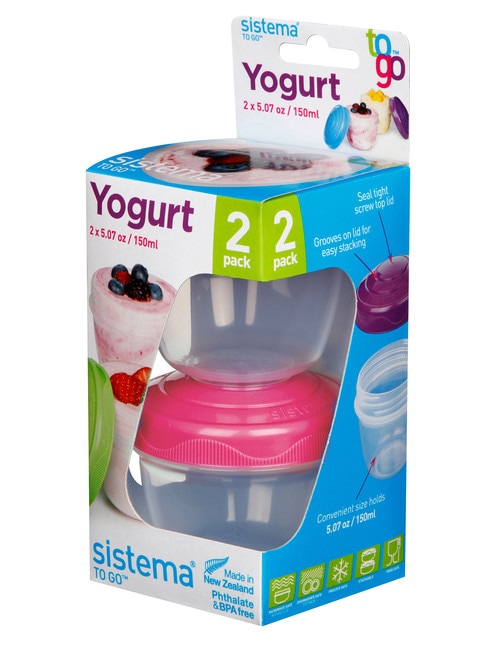 Sistema To Go Yoghurt Pods, Set-of-2, 150ml, Assorted Colours product photo View 03 L