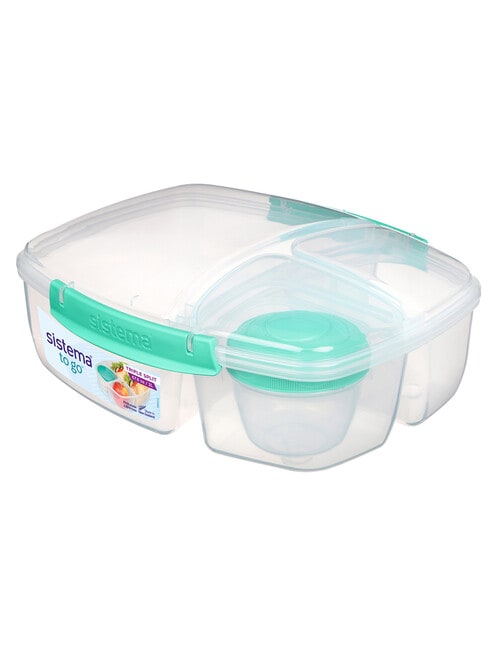 Sistema To Go Triple Split Container, 2L, Assorted Colours product photo