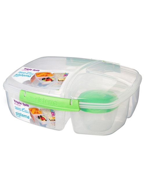 Sistema To Go Triple Split Container, 2L, Assorted Colours product photo View 02 L