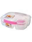 Sistema To Go Triple Split Container, 2L, Assorted Colours product photo View 03 S