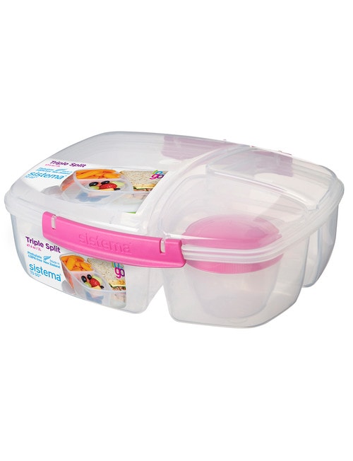 Sistema To Go Triple Split Container, 2L, Assorted Colours product photo View 03 L