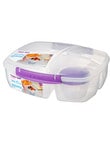 Sistema To Go Triple Split Container, 2L, Assorted Colours product photo View 04 S