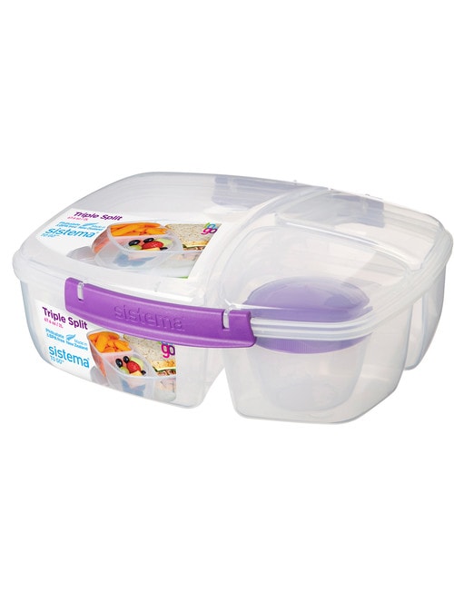 Sistema To Go Triple Split Container, 2L, Assorted Colours product photo View 04 L