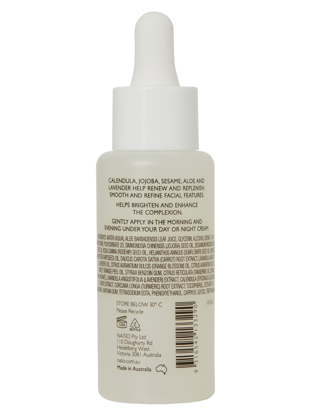 Natio Restore Antioxidant Face Serum, 50ml Moisturisers, Serums