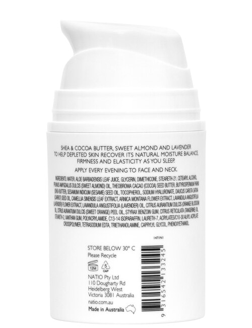 Natio Restore Nurturing Night Cream, 50ml product photo View 02 L