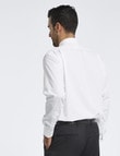 Van Heusen Long-Sleeve Plain Shirt, Euro Fit, White product photo View 02 S