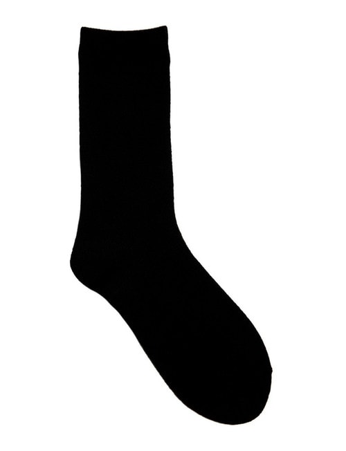 Simon De Winter Wool Crew Sock, Black product photo View 03 L