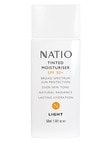 Natio SPF50 Tinted Moisturiser + product photo