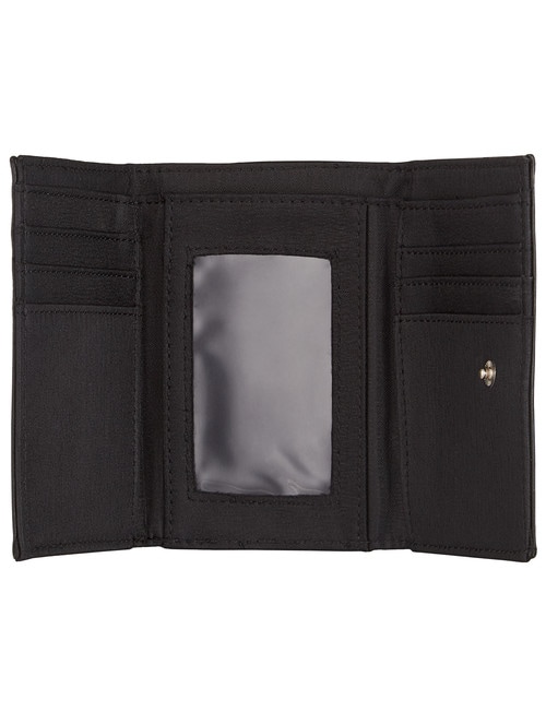 Milano Small Trifold Wallet, Black product photo View 02 L