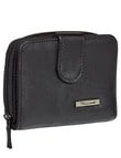 Milano Small Zip Around Wallet, Black product photo View 02 S