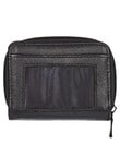 Milano Small Zip Around Wallet, Black product photo View 03 S