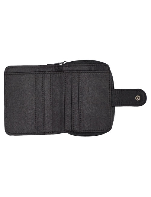 Milano Small Zip Around Wallet, Black product photo View 04 L