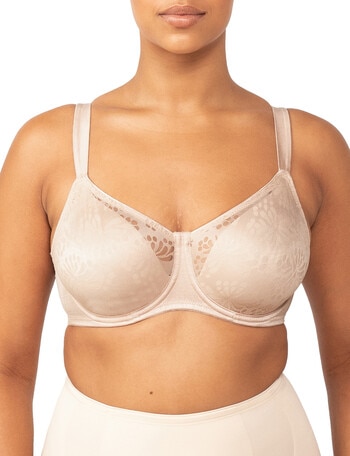 Triumph Lacy Minimizer Bra, Beige, 10C product photo