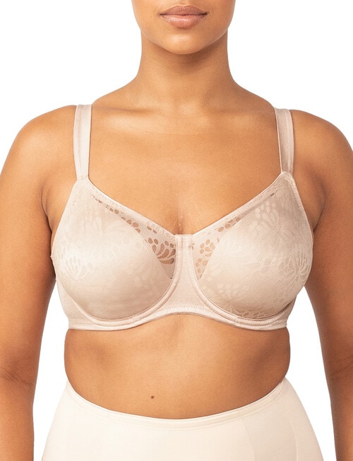 Triumph Lacy Minimizer Bra, Beige, 10C product photo