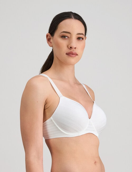 Bendon Rita Full Coverage Contour Bra, White, B-E product photo View 03 L
