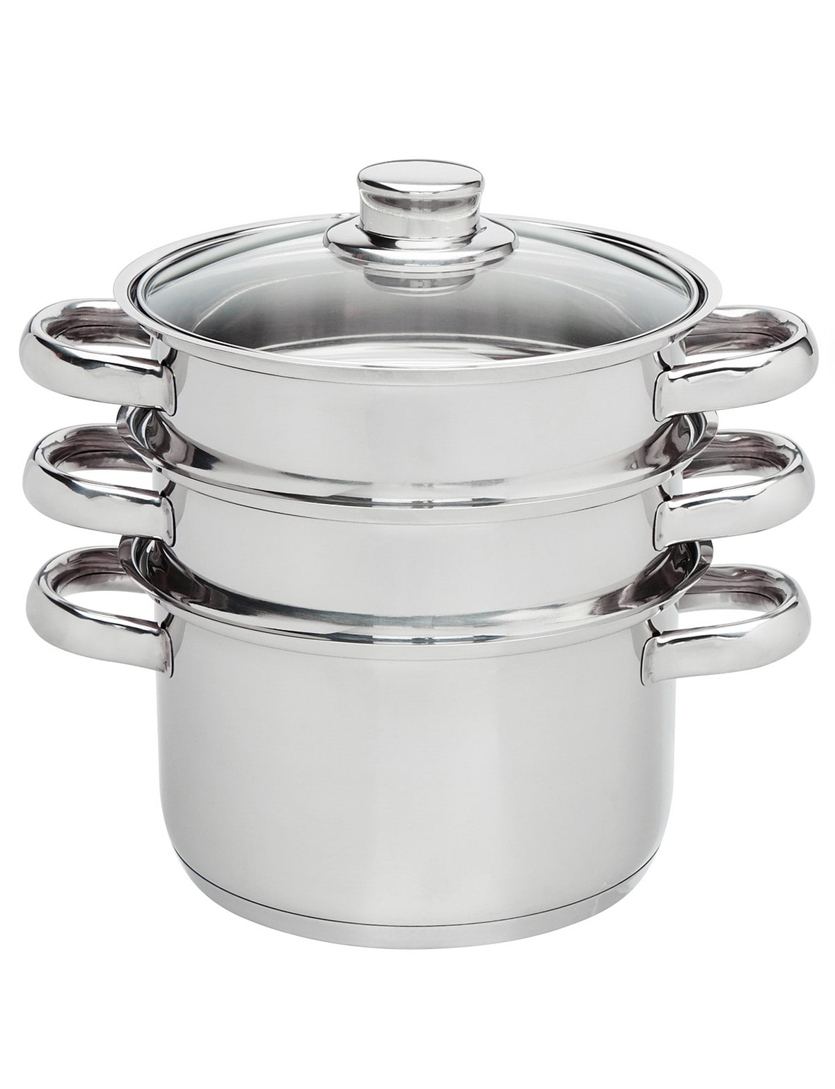Baccarat Gourmet 3Tier Steamer Set Saucepans & Frypans