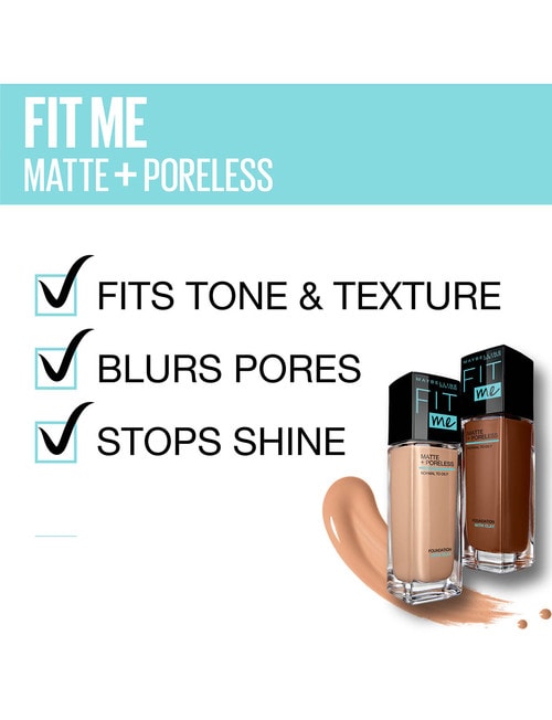Maybelline Fit Me Matte + Poreless Foundation Makeup, 30ml product photo View 06 L