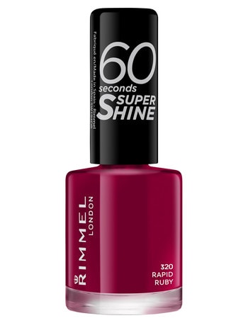 Rimmel 60 Seconds Super Shine Nail Polish - 320 - Rapid Ruby product photo