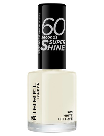 Rimmel 60 Seconds Super Shine Nail Polish - 703 - White Hot Love product photo