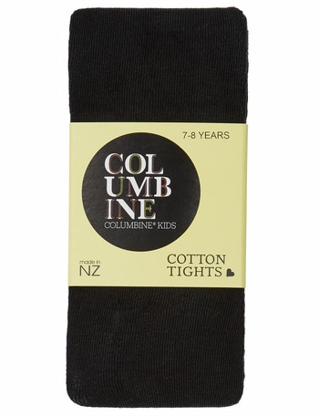 Columbine Cotton Rich Black Tights product photo