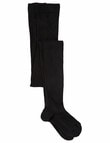 Columbine Cotton Rich Black Tights product photo View 02 S