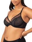 Triumph Sheer Minimiser Bra, Black, D-F product photo View 03 S