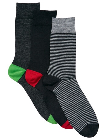 Harlequin Merino Wool Sock, 3-Pack product photo