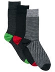 Harlequin Merino Wool Sock, 3-Pack product photo View 02 S