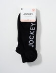 Jockey Woman No Show Heritage, 2-Pack, Black, 3-8 product photo