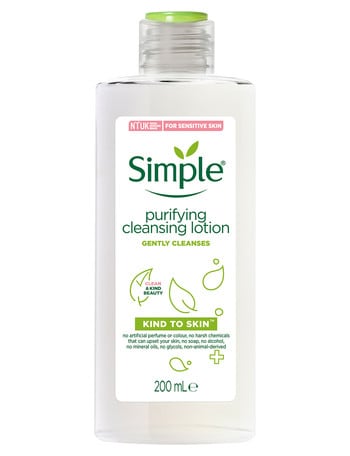 Simple Kind to Skin Cleansing Lotion, Purifying, 200ml product photo