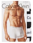 Calvin Klein Cotton Stretch Trunk, 3-Pack product photo View 03 S