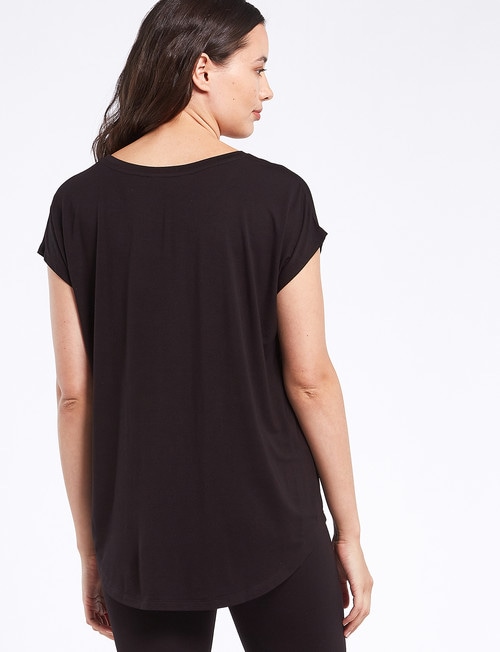 Bodycode Boxy Tee, Black product photo View 02 L