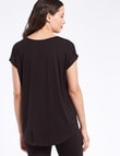 Bodycode Boxy Tee, Black product photo View 02 S