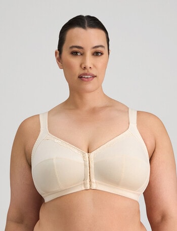 Fayreform Ultimate Comfort Front Closure Post Surgery Bra, Champagne, C-G product photo