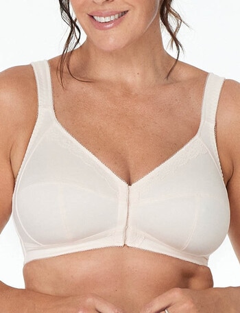 Fayreform Ultimate Comfort Front Closure Post Surgery Bra, Champagne, C-G product photo