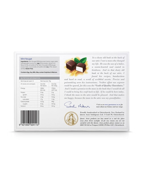Queen Anne Dark Chocolate Mint Nougat, 140 g product photo View 02 L