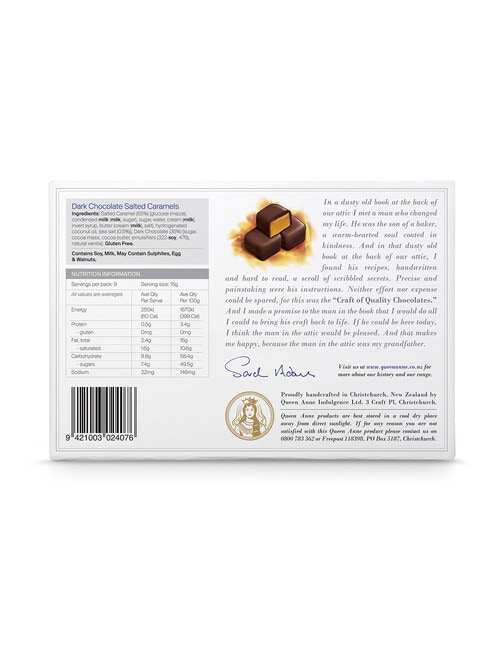 Queen Anne Dark Chocolate Salted Caramels, 140 g product photo View 02 L