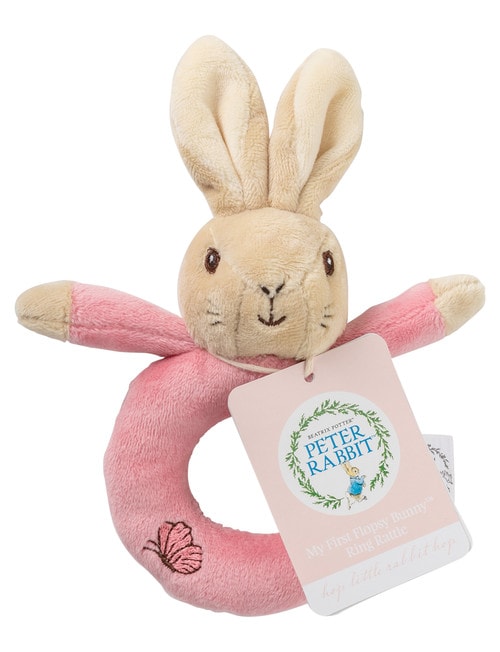 Peter Rabbit Flopsy Bunny Ring Rattle, Assorted product photo View 04 L