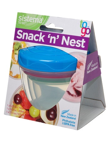 Sistema To Go Snack n Nest, Set-of-3, Assorted Colours product photo