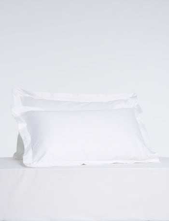 Mondo Cambridge 600 Thread Egyptian Cotton Tailored Pillowcase Pair, White product photo
