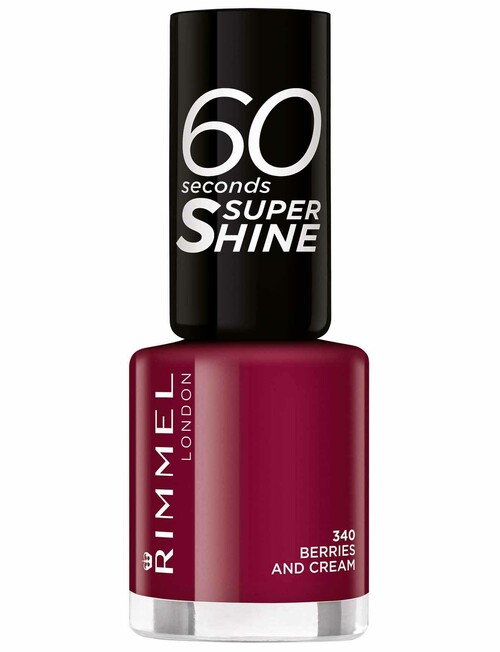 Rimmel 60 Seconds Nail Polish, #340 Berries & Cream product photo