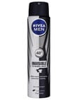Nivea Mens Black & White Aerosol Deodorant, 250ml product photo