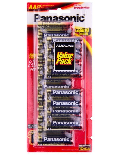 Panasonic Alkaline Batteries AA 20 Pack product photo