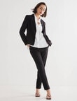 Oliver Black Two-Way-Stretch 1-Button Jacket, Black product photo View 03 S