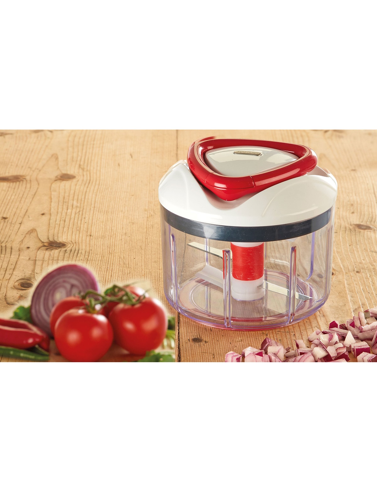 Zyliss Easy Pull Manual Food Processor Utensils & Knives