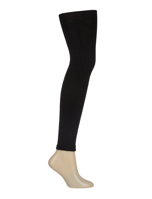 Columbine Merino Footless Tight, Black product photo View 02 L