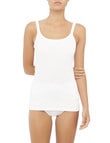 Jockey Woman Pure Comfort Cotton Ribbed Cami, White product photo View 03 S